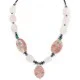 Certified Authentic Navajo .925 Sterling Silver Natural Turquoise Jasper Pink Quartz Hematite Native American Necklace 16091-2 Certified Authentic Navajo .925 Sterling Silver Natural Turquoise Jasper Pink Quartz Hematite Native American Necklace 16091-2