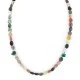 Navajo .925 Sterling Silver Natural Turquoise Multicolor Jasper Necklace 14905-7