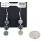 Certified Authentic Navajo .925 Sterling Silver Hooks Natural Jasper Native American Earrings 18072-52