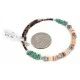 Navajo Natural Turquoise Graduated Melon Shell Heishi Adjustable Wrap Bracelet 12742-72 Navajo Natural Turquoise Graduated Melon Shell Heishi Adjustable Wrap Bracelet 12742-72
