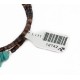 Certified Authentic Navajo Natural Turquoise Amethyst Heishi Adjustable Wrap Native American Bracelet 12742-76