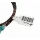Navajo Natural Turquoise Amethyst Heishi Adjustable Wrap Bracelet 12742-76