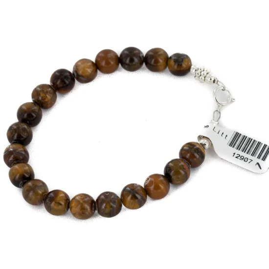Certified Authentic Navajo .925 Sterling Silver Natural Tigers Eye Native American Bracelet 12907-1 Certified Authentic Navajo .925 Sterling Silver Natural Tigers Eye Native American Bracelet 12907-1