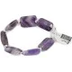 Certified Authentic Navajo .925 Sterling Silver Natural Amethyst Native American Bracelet 12742-207