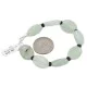 Certified Authentic Navajo .925 Sterling Silver Natural Quartz Black Onyx Native American Bracelet 12742-200