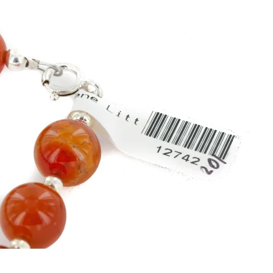 Certified Authentic .925 Sterling Silver Navajo Natural Carnelian Native American Bracelet 12742-201 Certified Authentic .925 Sterling Silver Navajo Natural Carnelian Native American Bracelet 12742-201