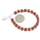Certified Authentic .925 Sterling Silver Navajo Natural Goldstone Native American Bracelet 12907-4