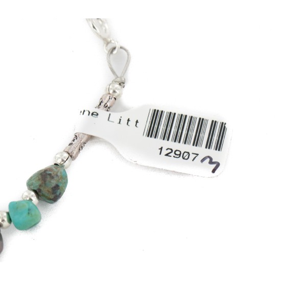 Certified Authentic .925 Sterling Silver Navajo Natural Turquoise and Multicolor Stones Native American Bracelet 12907-3 Certified Authentic .925 Sterling Silver Navajo Natural Turquoise and Multicolor Stones Native American Bracelet 12907-3