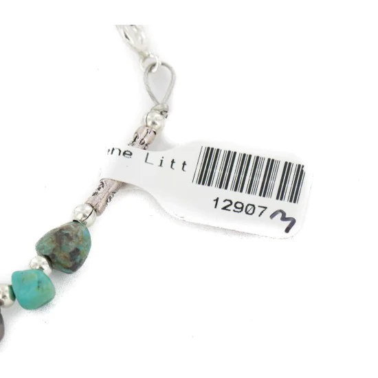 Certified Authentic .925 Sterling Silver Navajo Natural Turquoise and Multicolor Stones Native American Bracelet 12907-3 Certified Authentic .925 Sterling Silver Navajo Natural Turquoise and Multicolor Stones Native American Bracelet 12907-3