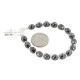 Certified Authentic .925 Sterling Silver Navajo Natural Hematite Native American Bracelet 12907-2 Certified Authentic .925 Sterling Silver Navajo Natural Hematite Native American Bracelet 12907-2