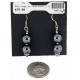 Certified Authentic .925 Sterling Silver Hooks Navajo Hook Natural Hematite Native American Earrings 18072-54 Certified Authentic .925 Sterling Silver Hooks Navajo Hook Natural Hematite Native American Earrings 18072-54