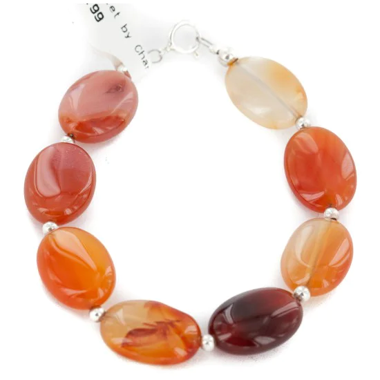 Certified Authentic .925 Sterling Silver Navajo Natural Carnelian Native American Bracelet 12742-203 Certified Authentic .925 Sterling Silver Navajo Natural Carnelian Native American Bracelet 12742-203