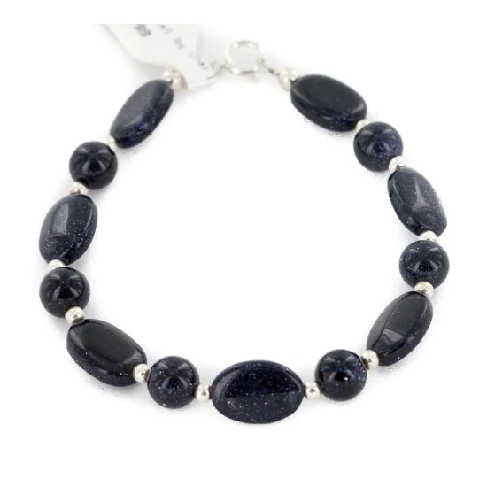 Certified Authentic .925 Sterling Silver Navajo Natural Goldstone Native American Bracelet 12742-208 Certified Authentic .925 Sterling Silver Navajo Natural Goldstone Native American Bracelet 12742-208