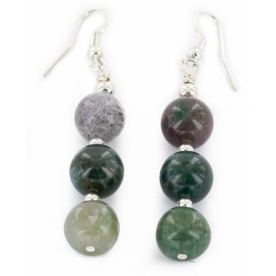Certified Authentic Navajo .925 Sterling Silver Hooks Natural Jasper Native American Earrings 18072-52 Certified Authentic Navajo .925 Sterling Silver Hooks Natural Jasper Native American Earrings 18072-52