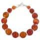 Navajo .925 Sterling Silver Natural Carnelian Bracelet 12742-205 Navajo .925 Sterling Silver Natural Carnelian Bracelet 12742-205