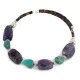 Certified Authentic Navajo Natural Amethyst Turquoise Heishi Adjustable Wrap Native American Bracelet 12742-73 Certified Authentic Navajo Natural Amethyst Turquoise Heishi Adjustable Wrap Native American Bracelet 12742-73