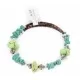 Certified Authentic Navajo Natural Turquoise Gaspeite Heishi Adjustable Wrap Native American Bracelet 12742-71 Certified Authentic Navajo Natural Turquoise Gaspeite Heishi Adjustable Wrap Native American Bracelet 12742-71