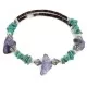 Certified Authentic Navajo Natural Turquoise Heishi Amethyst Adjustable Wrap Native American Bracelet 12742-70 Certified Authentic Navajo Natural Turquoise Heishi Amethyst Adjustable Wrap Native American Bracelet 12742-70
