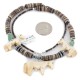 Horse Certified Authentic Navajo .925 Sterling Silver Natural Graduated Melon Shell Turquoise Bone Native American Necklace 750188-2