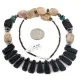 Certified Authentic Navajo .925 Sterling Silver Natural Turquoise Jasper Hematite Black Onyx Native American Necklace 16091-6 Certified Authentic Navajo .925 Sterling Silver Natural Turquoise Jasper Hematite Black Onyx Native American Necklace 16091-6