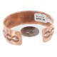 Handmade Certified Authentic Navajo .925 Sterling Silver and Pure Copper Native American Bracelet 12901-2