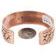Handmade Certified Authentic Navajo Pure Copper Native American Bracelet 24463