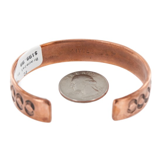 Handmade Certified Authentic Navajo Pure .925 Sterling Silver and Copper Native American Bracelet 12902-5 Handmade Certified Authentic Navajo Pure .925 Sterling Silver and Copper Native American Bracelet 12902-5