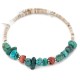 Certified Authentic Navajo Natural Spiderweb Turquoise Heishi Coral Adjustable Wrap Native American Bracelet 12905 Certified Authentic Navajo Natural Spiderweb Turquoise Heishi Coral Adjustable Wrap Native American Bracelet 12905