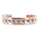 Handmade Bear Paw Certified Authentic Navajo Pure .925 Sterling Silver and Copper Native American Bracelet 12902-4 Handmade Bear Paw Certified Authentic Navajo Pure .925 Sterling Silver and Copper Native American Bracelet 12902-4