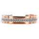 Handmade Certified Authentic Navajo .925 Sterling Silver Pure Copper Native American Bracelet 12902-2 Handmade Certified Authentic Navajo .925 Sterling Silver Pure Copper Native American Bracelet 12902-2