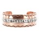 Handmade Certified Authentic Navajo Pure .925 Sterling Silver and Copper Native American Bracelet 12899-3 Handmade Certified Authentic Navajo Pure .925 Sterling Silver and Copper Native American Bracelet 12899-3