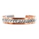 Handmade Certified Authentic Navajo Pure .925 Sterling Silver Copper Native American Bracelet 12902-3 Handmade Certified Authentic Navajo Pure .925 Sterling Silver Copper Native American Bracelet 12902-3