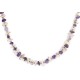Certified Authentic .925 Sterling Silver White Howlite Amethyst Native American Necklace 15349-14 Certified Authentic .925 Sterling Silver White Howlite Amethyst Native American Necklace 15349-14