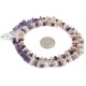 Certified Authentic .925 Sterling Silver White Howlite Amethyst Native American Necklace 15349-14