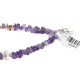 Certified Authentic .925 Sterling Silver White Howlite Amethyst Native American Necklace 15349-14 Certified Authentic .925 Sterling Silver White Howlite Amethyst Native American Necklace 15349-14