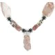 Certified Authentic Navajo .925 Sterling Silver Natural Agate Hematite Turquoise Native American Necklace 750122-4