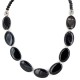 Certified Authentic Navajo .925 Sterling Silver Natural Black Onyx Native American Necklace 25287-2