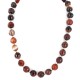 Certified Authentic Navajo .925 Sterling Silver Natural Carnelian Native American Necklace 25288-1