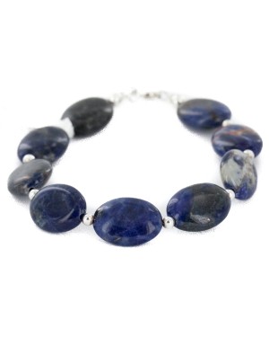 Certified Authentic Navajo .925 Sterling Silver Natural Lapis Native American Bracelet 12894-1 Certified Authentic Navajo .925 Sterling Silver Natural Lapis Native American Bracelet 12894-1