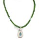 .925 Sterling Silver Handmade Certified Authentic Natural Turquoise Green Quartz Native American Necklace 24337-16076-13 .925 Sterling Silver Handmade Certified Authentic Natural Turquoise Green Quartz Native American Necklace 24337-16076-13