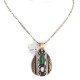 12kt Gold Filled .925 Sterling Silver Handmade Certified Authentic Navajo Natural Malachite Native American Necklace 24120