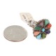 Petit Point Handmade Certified Authentic Zuni .925 Sterling Silver Natural Turquoise and Multicolor Native American Ring 16881 Petit Point Handmade Certified Authentic Zuni .925 Sterling Silver Natural Turquoise and Multicolor Native American Ring 16881