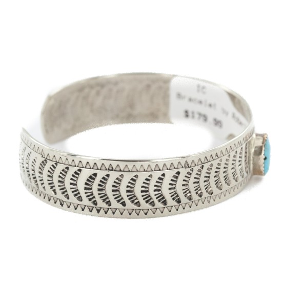 Handmade Navajo Nickel Natural Turquoise Bracelet NB151203013537 Handmade Navajo Nickel Natural Turquoise Bracelet NB151203013537