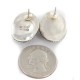 Certified Authentic .925 Sterling Silver Handmade Navajo Natural Lapis Stud Native American Earrings 12886-3