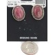 Certified Authentic .925 Sterling Silver Handmade Navajo Natural Charoite Stud Native American Earrings  12886-2