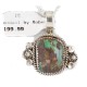 .925 Sterling Silver Handmade Certified Authentic Navajo Natural Turquoise Native American Necklace 12816-2
