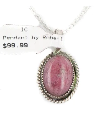 Certified Authentic .925 Sterling Silver Handmade Navajo Natural Charoite Native American Necklace 12885-4 Certified Authentic .925 Sterling Silver Handmade Navajo Natural Charoite Native American Necklace 12885-4