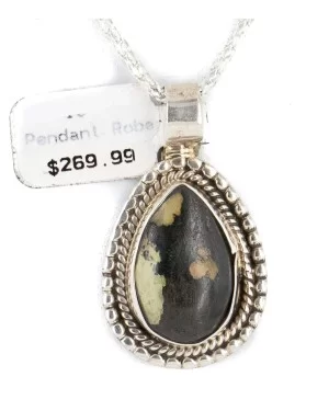Drop Certified Authentic .925 Sterling Silver Handmade Navajo Natural Turquoise Native American Necklace 14825-15 Drop Certified Authentic .925 Sterling Silver Handmade Navajo Natural Turquoise Native American Necklace 14825-15