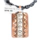 Handmade Certified Authentic Navajo Pure .925 Sterling Silver and Copper Natural Turquoise Snowflake Stone Native American Necklace 16973-2-16037-6