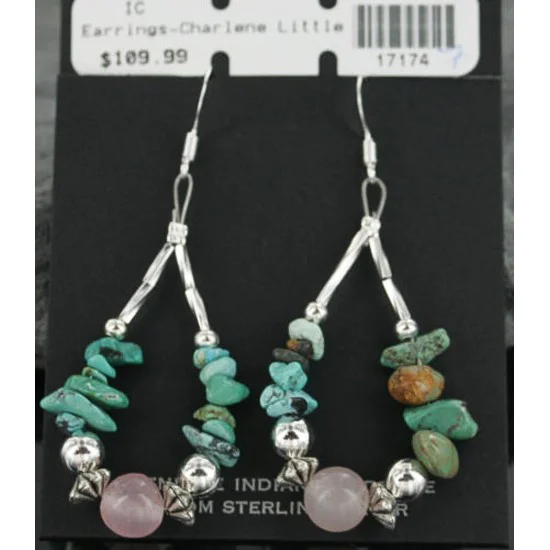 Certified Authentic Navajo .925 Sterling Silver Hooks Natural Turquoise Quartz Native American Earrings 370964277861 Certified Authentic Navajo .925 Sterling Silver Hooks Natural Turquoise Quartz Native American Earrings 370964277861